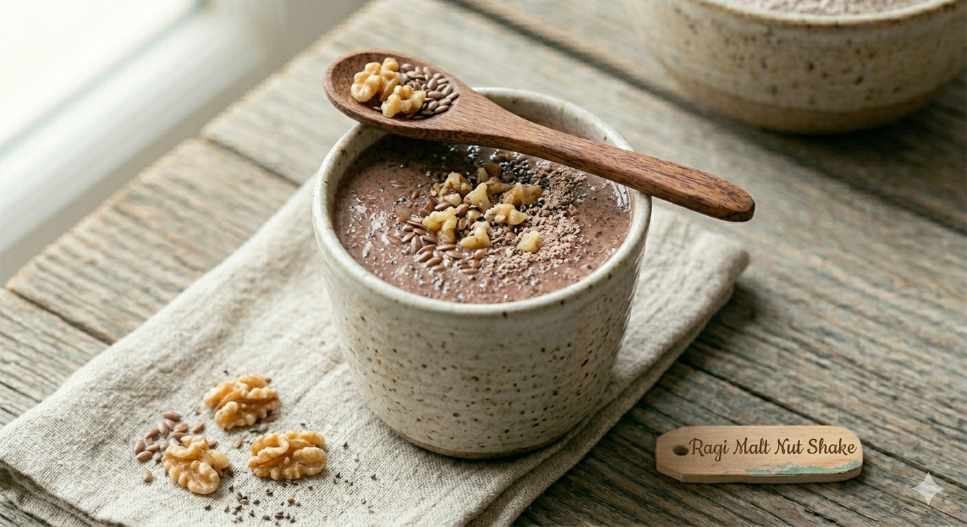 Ragi Malt Nut Shake