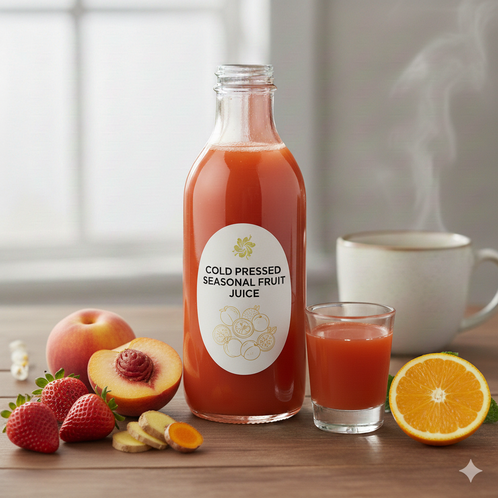 Cold pressed seasonal fruit juice 250 ml